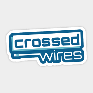 The Crossed Wires Logo (Dark) Sticker